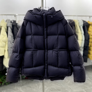 文艺范泡芙羽绒服女短款2025冬季新款宽松连帽加厚面包服保暖外套