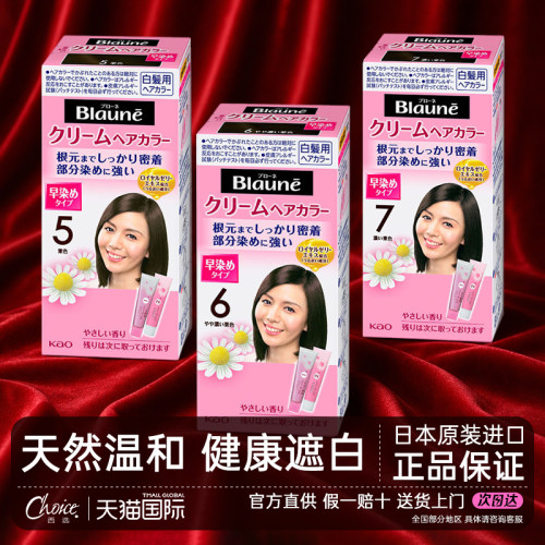 【健康盖白】花王染发膏染发梳
