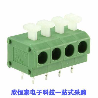 1-2834018-4连接器 《 TERM BLK 4POS SIDE ENTRY 5MM PCB    》