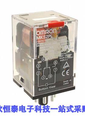 MKS2PI AC12继电器 《 RELAY GEN PURPOSE DPDT 10A 12V    》