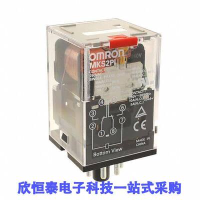 MKS2PI AC12继电器 《 RELAY GEN PURPOSE DPDT 10A 12V    》