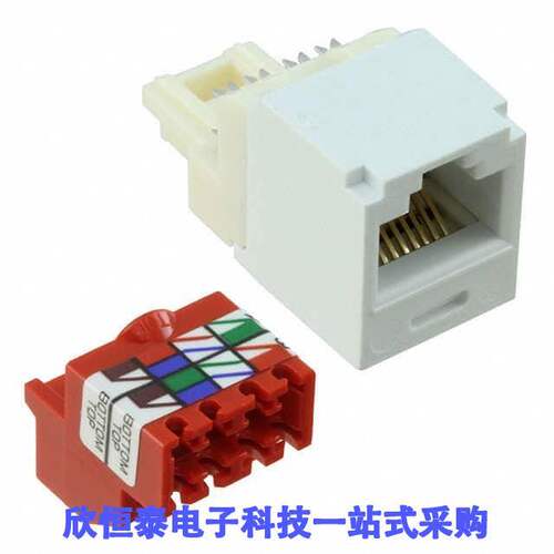 CJ5E88TIW连接器 《 CATEGORY 5E, 8 POSITION, 8 WIRE    》