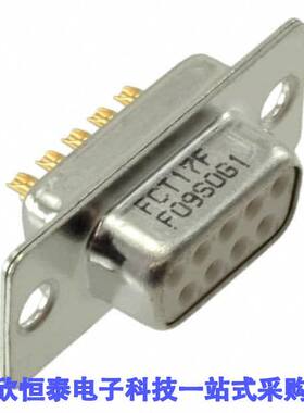 1727040078连接器 《 CONN DSUB RCPT 9POS SLDR CUP    》