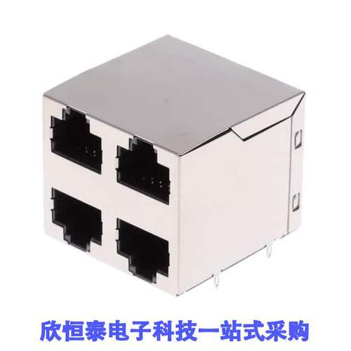 RJSGE4886401连接器 《 8P8C, CAT5E, PRESSFIT, 2X2 STA【    》