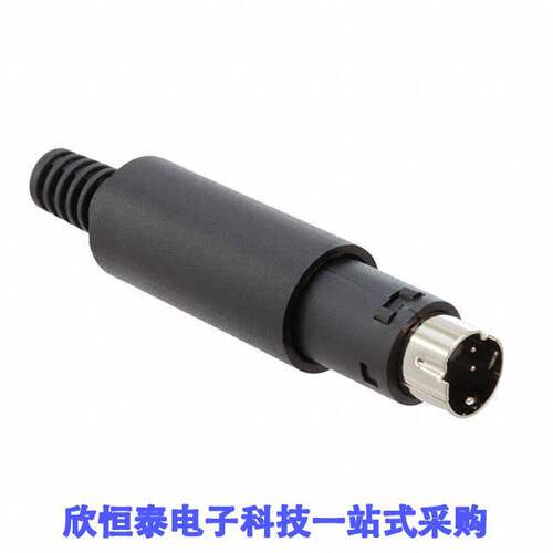 MDP-004连接器 《 CONN PLUG MALE MINI DIN 4PS SLVR    》