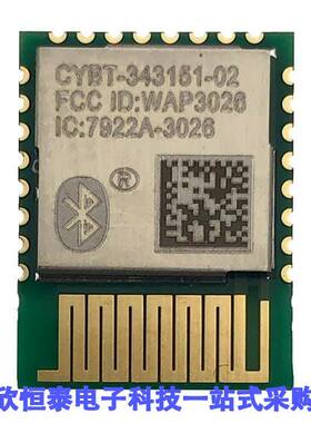 CYBT-343151-02射频 《 RX TXRX MOD BLE 5.0 TRC ANT SMD    》