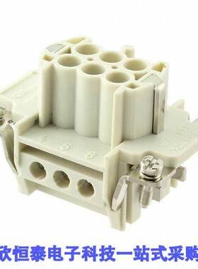 0936010207连接器 《 6P + PE FEMALE INSERT 16A 500V/U    》