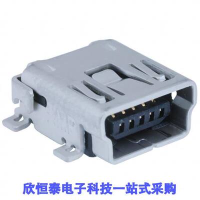 1734035-2连接器 《 CONN RCPT USB2.0 MINI B SMD R/A    》