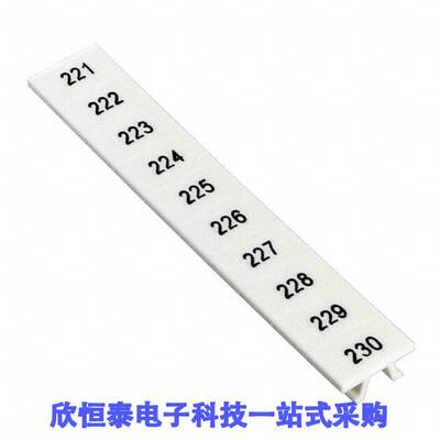 1051016:0221连接器 《 ZA【 STRIP 10-SECTION WHITE    》