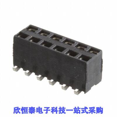 969973-6连接器 《 CONN RCPT 12POS 0.1 GOLD SMD    》