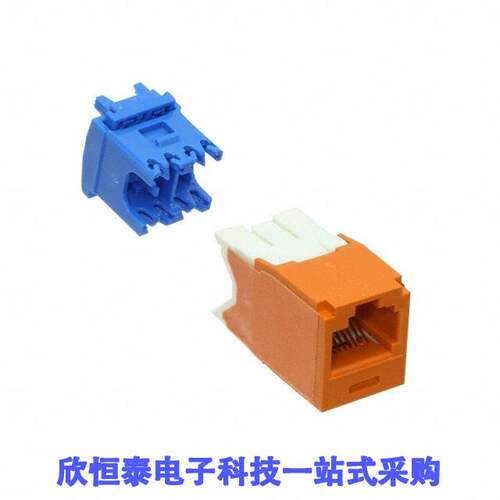CJK6X88TGOR连接器 《 MINI-COM KEYED MODULE, CAT 6A, U    》