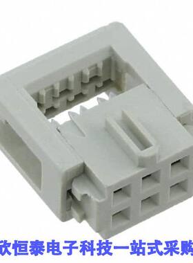 09185065803连接器 《 CONN RCPT 6POS IDC 26-28AWG GOLD    》