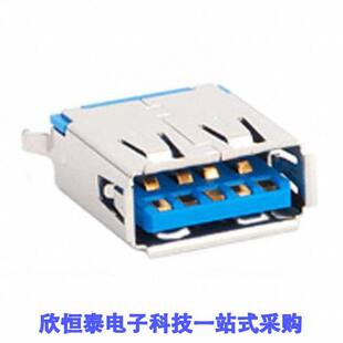 USB3.0 RCPT TYPEA 9POS 0484080003连接器 VERT CONN