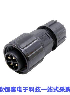 23004111-02连接器 《 MIDDLE SERIES 4PIN MALE PLUG WIT    》