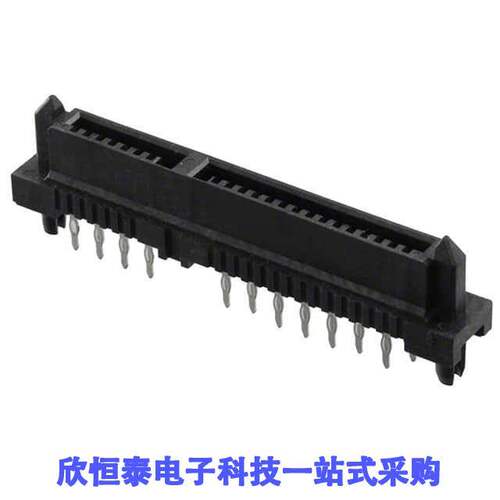 0877011001连接器 《 CONN SATA RCPT 22P PRESSFIT PCB    》