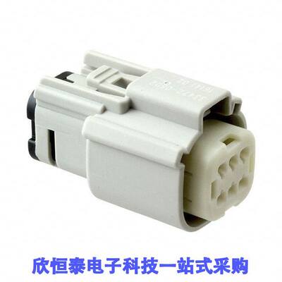 0334720602连接器 《 CONN RCPT 6POS LT GRAY    》