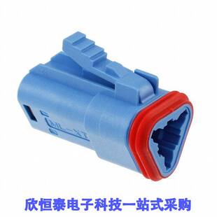 CONN BLUE PLUG 3POS HSG 0934452204连接器