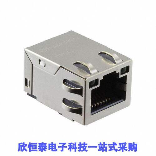 JXD6-0002NL连接器 《 CONN,SMD RJ45,1X1,100D,1:1,GY,EM    》