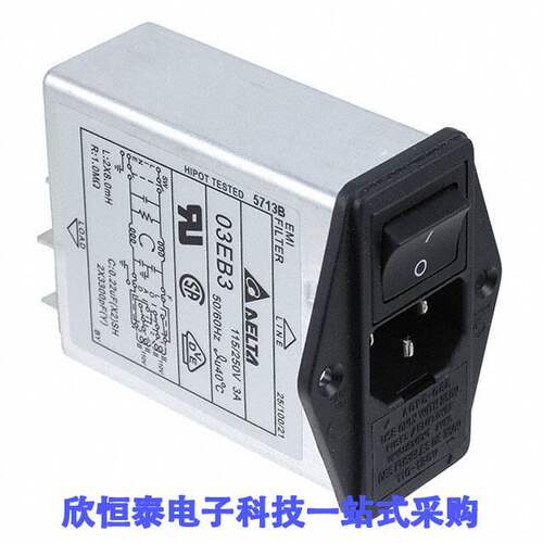 03EB3连接器 《 PWR ENT MOD RCPT IEC320-C14 PNL    》