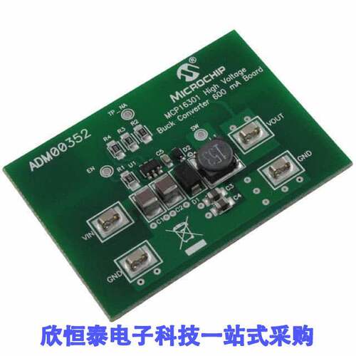 ADM00352开发板 《 BOARD DEMO FOR MCP16301    》