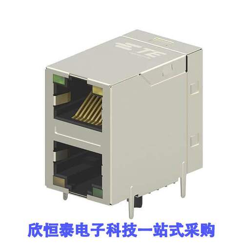 2301997-7连接器 《 CONN JA【 2PORT 1000 BASE-T PCB    》