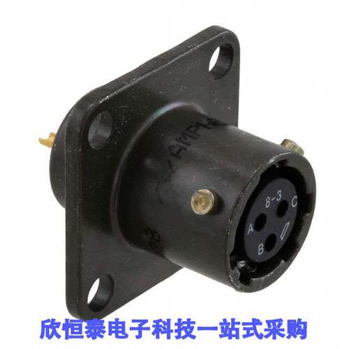 PT02A-8-3S连接器 《 CONN RCPT FMALE 3POS SOLDER CUP    》
