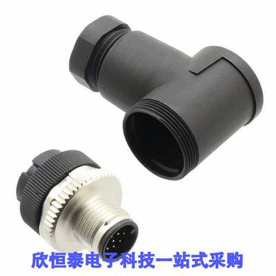 6-2271122-2连接器 《 M12, MALE, A CODE, R/A, 12P, PG9    》