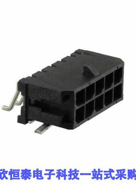 0430451009连接器 《 CONN HEADER SMD R/A 10POS 3MM    》