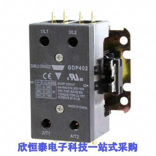 GDP402S120V继电器 《 2P DPC SCRW TERM 40A 120VAC    》