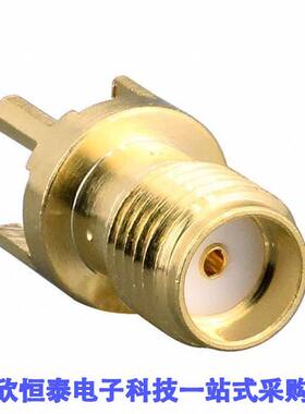 CONSMA001-C-G连接器 《 CONN SMA FML THROUGH MNT STR    》