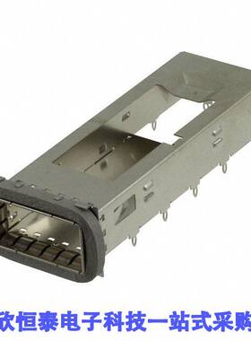 2170752-2连接器 《 CONN ZQSFP+ CAGE W/HSINK R/A    》