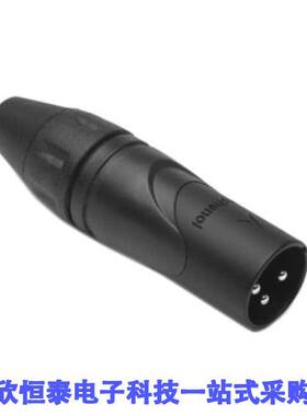 AX3MB连接器 《 CONN RCPT MALE XLR 3P SOLDER CUP    》