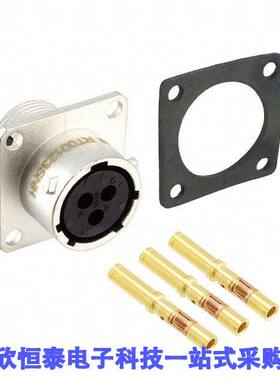 RT00123SNH-K连接器 《 CONN RCPT FMALE 3POS GOLD CRIMP    》