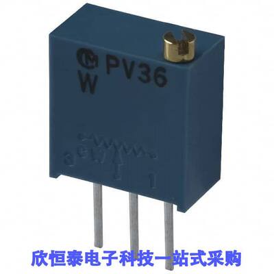 PV36W102C01B00电位计 《 TRIMMER 1K OHM 0.5W PC PIN TOP    》