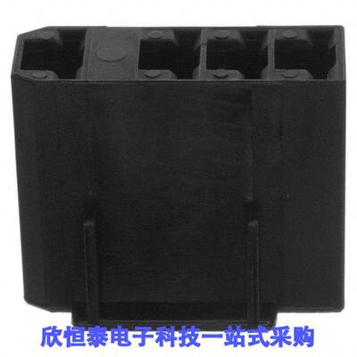 520987-1连接器 《 CONN RCPT HSG 0.25 4POS BLA【    》