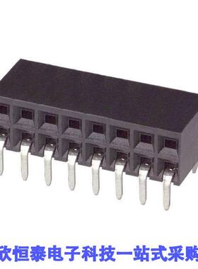 1-535512-8连接器 《 CONN RCPT 16POS 0.1 GOLD PCB R/A    》