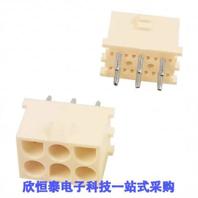 350762-4连接器 《 CONN HDR 6POS 0.25 TIN PCB    》