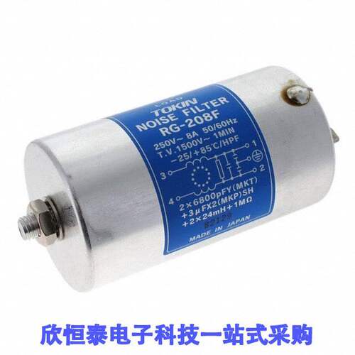RG-208F滤波器 《 POWER LINE FILTER, CYLINDER TYPE    》