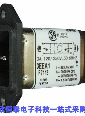 3EEA1连接器 《 PWR ENT RCPT IEC320-C14 PANEL QC    》