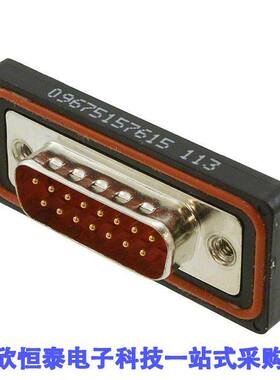 09675157615连接器 《 CONN D-SUB PLUG 15POS PNL MNT    》