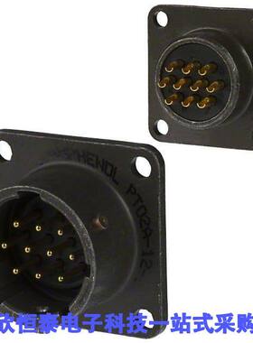 PT02E-12-10P连接器 《 CONN RCPT MALE 10P GOLD SLDR CUP    》