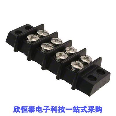 4-140连接器 《 CONN BARRIER STRIP 4CIRC 0.375