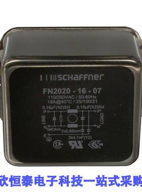 FN2020-16-07滤波器 《 LINE FILTER 250VAC 16A CHASS MNT    》