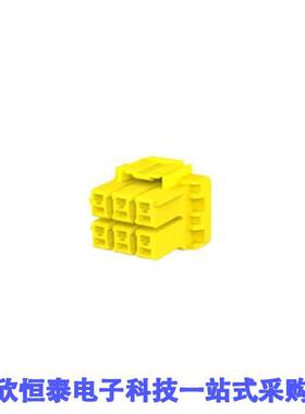 3-1376393-4连接器 《 CONN 6P PLUG HSG YELL    》