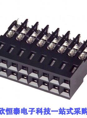 102448-6连接器 《 CONN RCPT 16P IDC 20-22AWG GOLD    》
