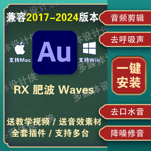 au插件2024全套合集音频降噪去除口水音vst混响效果器修音win mac