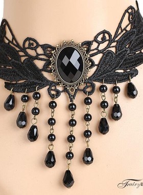 锁骨链韩版蕾丝项链女脖子饰品