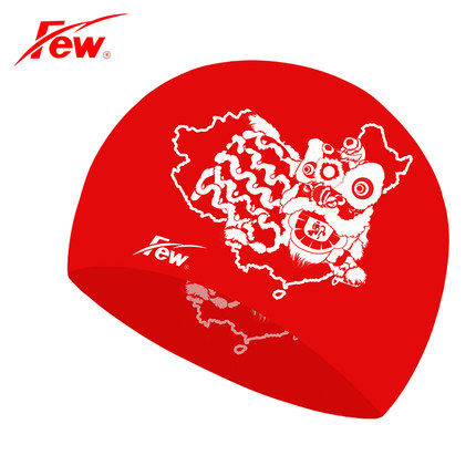 国潮纯硅胶比赛训练游泳帽