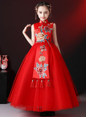 晚礼服女中国风儿童礼服