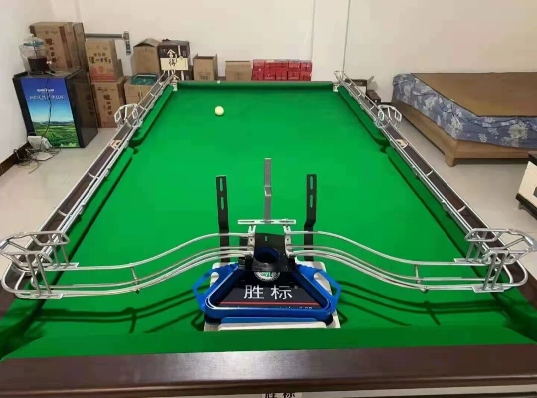 胜标集球器台球桌自动收球器黑八自动回球轨道式静音配件
